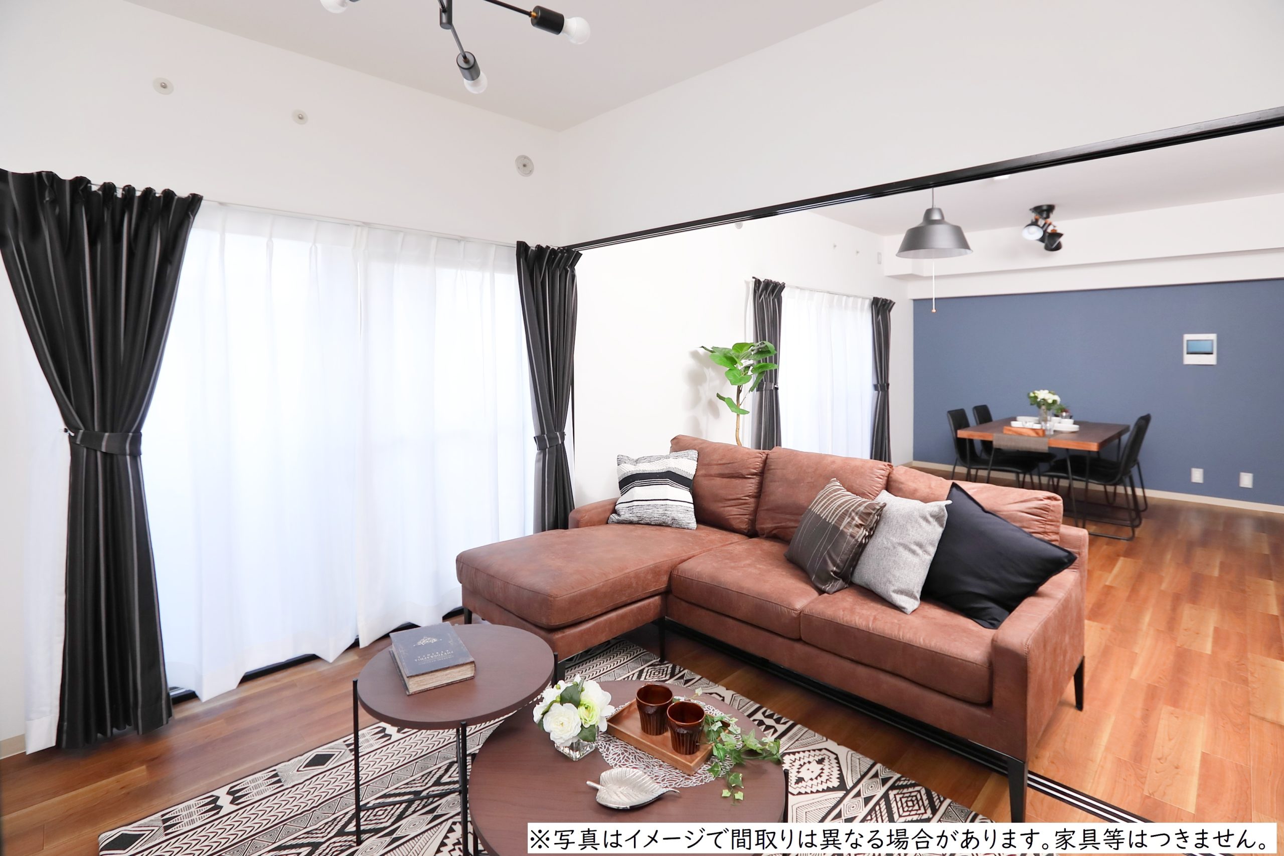 南向きのリビングではたくさんの日差しが感じられます(リビングイメージ)